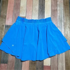 Lululemon Court Rival Skirt - Size 8 Tall Long Blue Nile